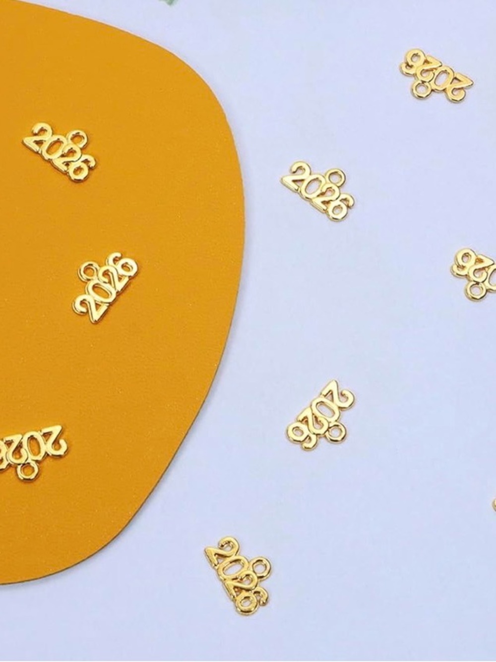 Gold 2026 year Pendant charm bundle